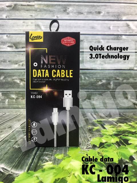 KABEL DATA LAMIGO 3.0 AMPER KC - 004 Quick Charging