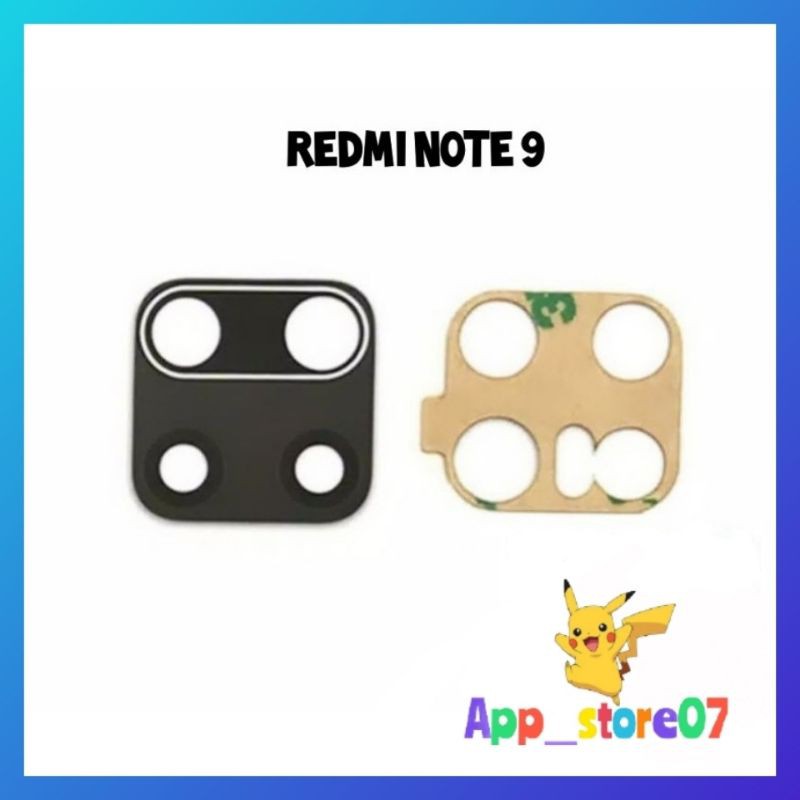KACA KAMERA LENSA KACA KAMERA  BELAKANG XIAOMI REDMI NOTE 9 / NOTE 9PRO ORIGINAL