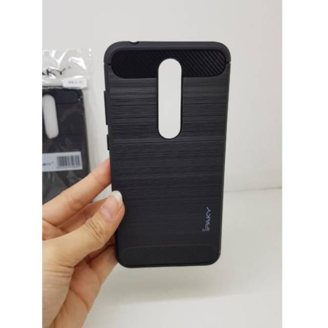 iPaky Carbon Nokia 5.1 Plus 5.1+ 5.86" Soft Case NOKIA X5 Slim Fit Nokia 5.1 Plus 5.1+