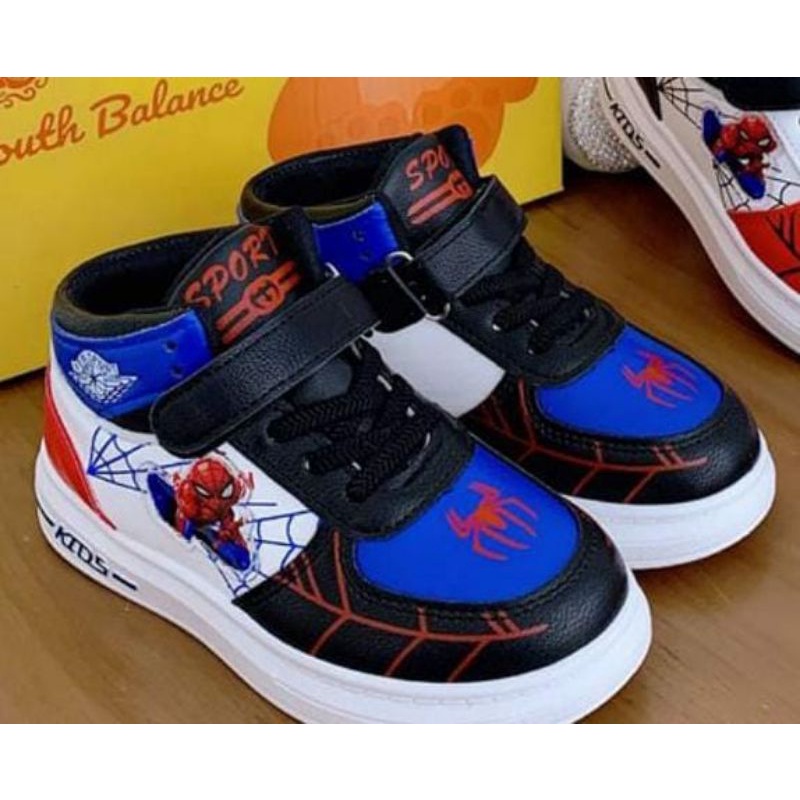 sepatu sneaker karakter spiderman import  youth balance 2522 (26-37)