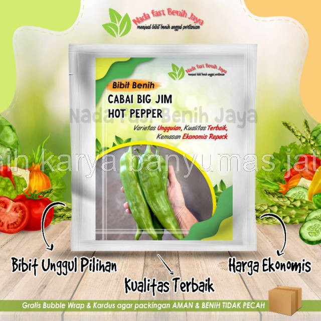TERBAIK Benih Cabe Big jim Hot papper - bibit sayuran cabe terbesar didunia