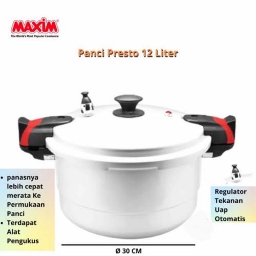 PANCI PRESTO MAXIM 12 LITER MAXIM PRESTO PRESSURE COOKER 30 CM ORIGINAL