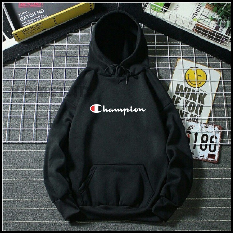 CHAMPION HOODIE PRIA WANITA BAHAN TEBAL NYAMAN DIPAKAI 