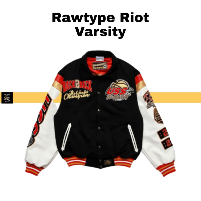 RAWTYPE RIOT X USS TYPE II VARSITY CHAMP "BACK 2 BACK" / VARSITY RAWTYPE RIOT X YELLOW CLAW - VARSIT