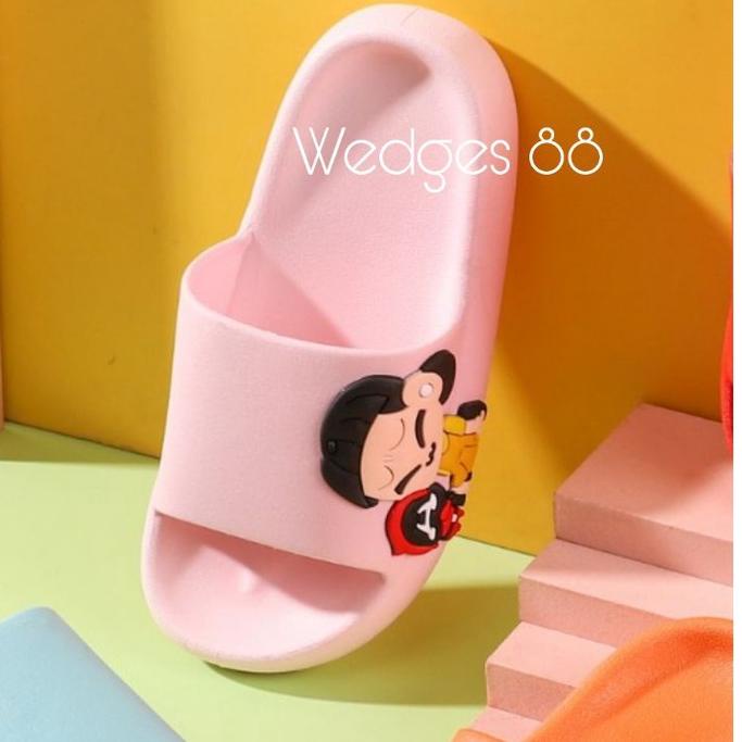 Sandal Squid Game Korea Cewek Jelly Import Anak Perempuan Original Balance 8619 Selop Karet EVA Kara