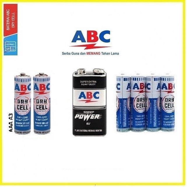 Baterai ABC AAA/AA/9V