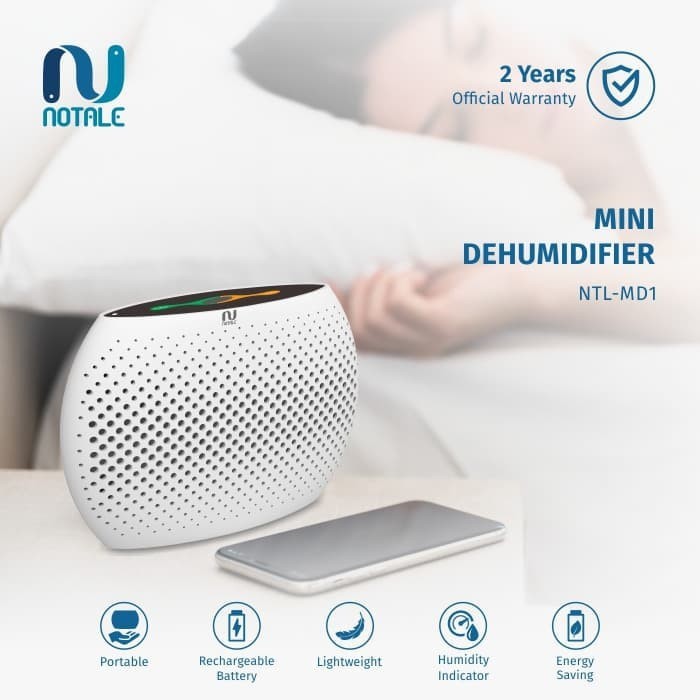 Notale Mini Dehumidifier Air Dryer Serap kelembapan Dry Humidifier NTL-MD1