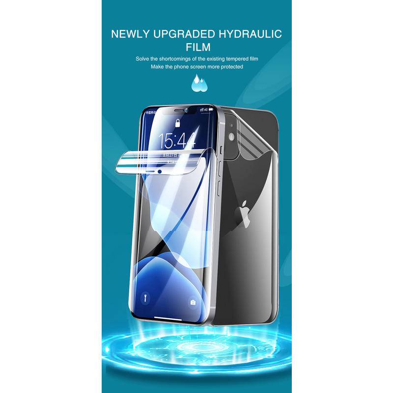 Film Hydrogel Pelindung Layar Depan Belakang Untuk iPhone 13 12 11 Pro Max Mini X XR XS Max 7 8 6 6s Plus SE 2020 2022