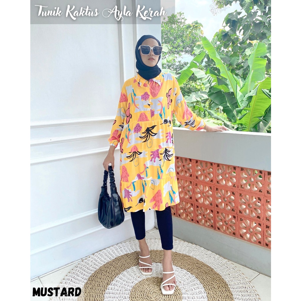 One Set Rayon Tunik Meydina Zarrah Ayla Macan