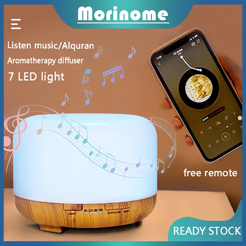 Bluetooth Humidifier diffuser aromaterapi Speaker Music Aromaterapi Difuser Model Pecah Dengan 500ML FREE Remote (garansi toko)-Bluetooth(B)