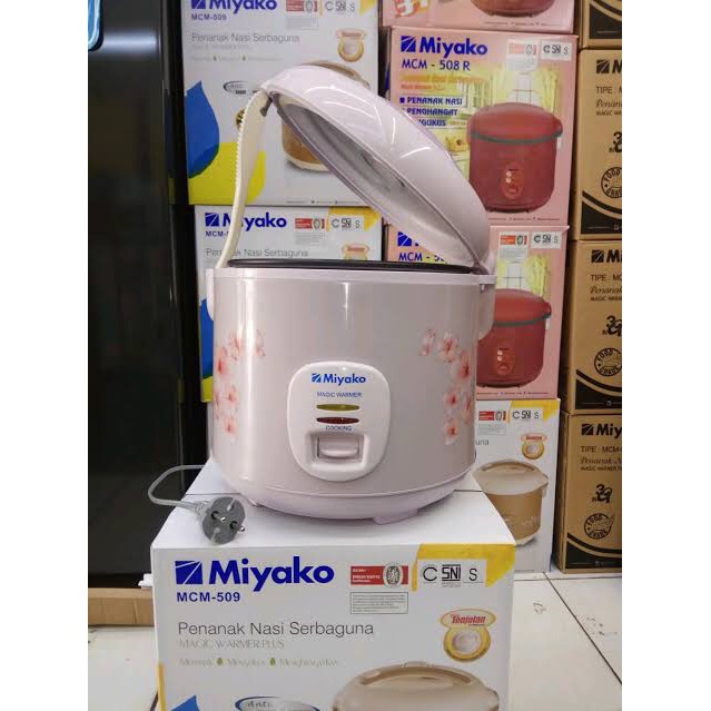 MIYAKO Magic Com 1,8 Liter / Rice Cooker 3in1 MCM 509 -  (MOTIF RANDOM) - Garansi Resmi 1 Tahun