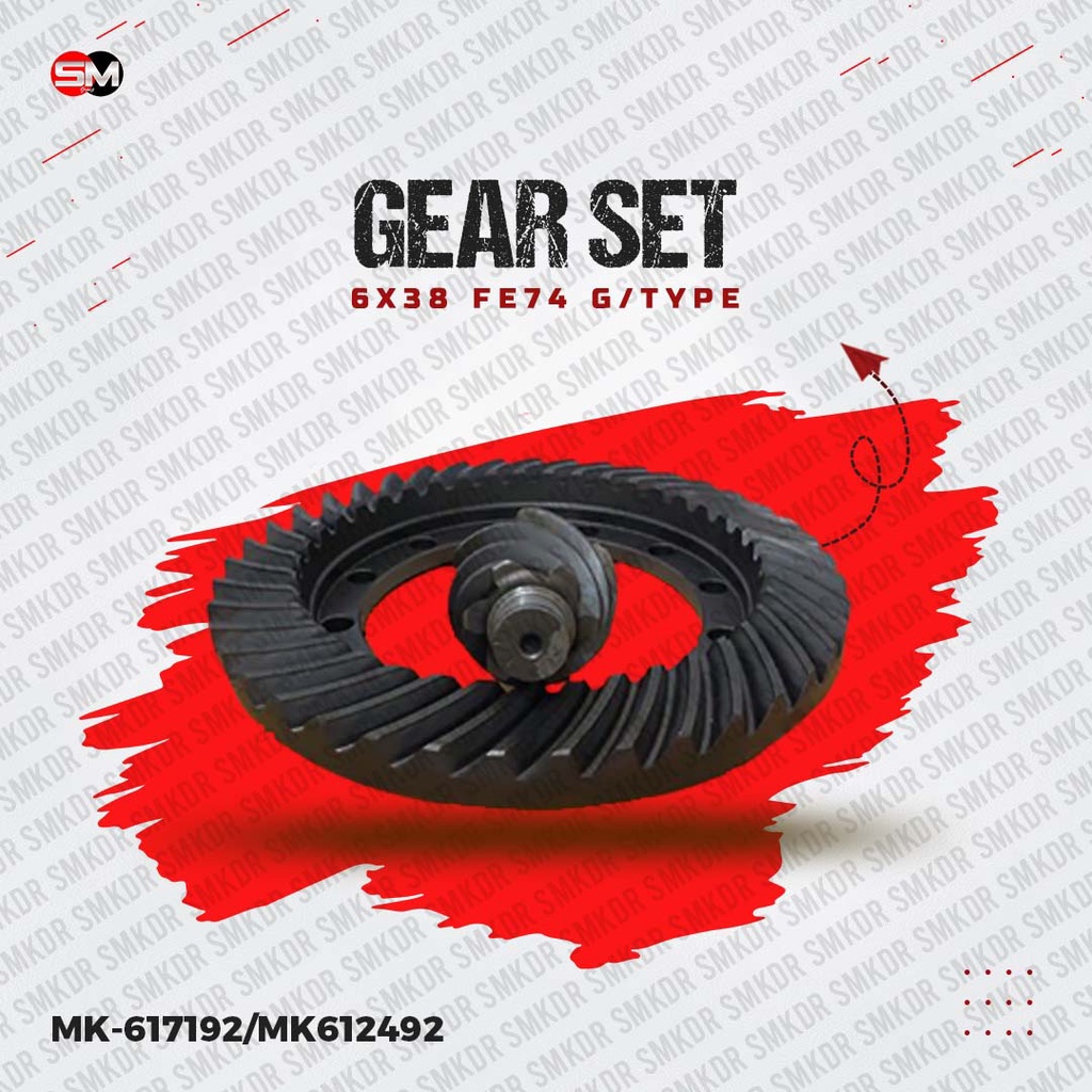 GEAR SET/WHEEL CROWN/GIGI GARDAN CANTER SS 6x38
