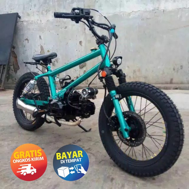 [COD] Frame Rangka Double Shock Belakang Motor BMX Cub