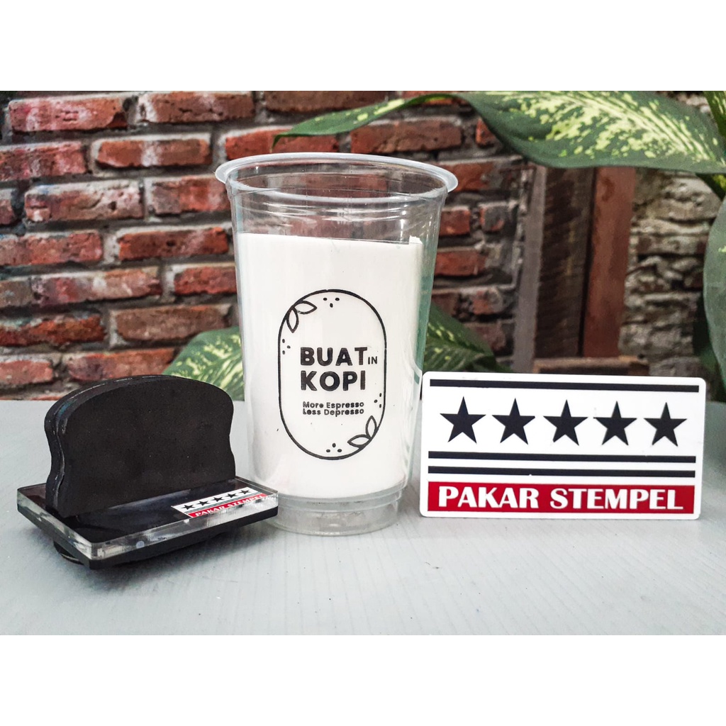 Jual Stempel Sablon Cup Gelas Plastik Cup Minuman Es Anti Luntur
