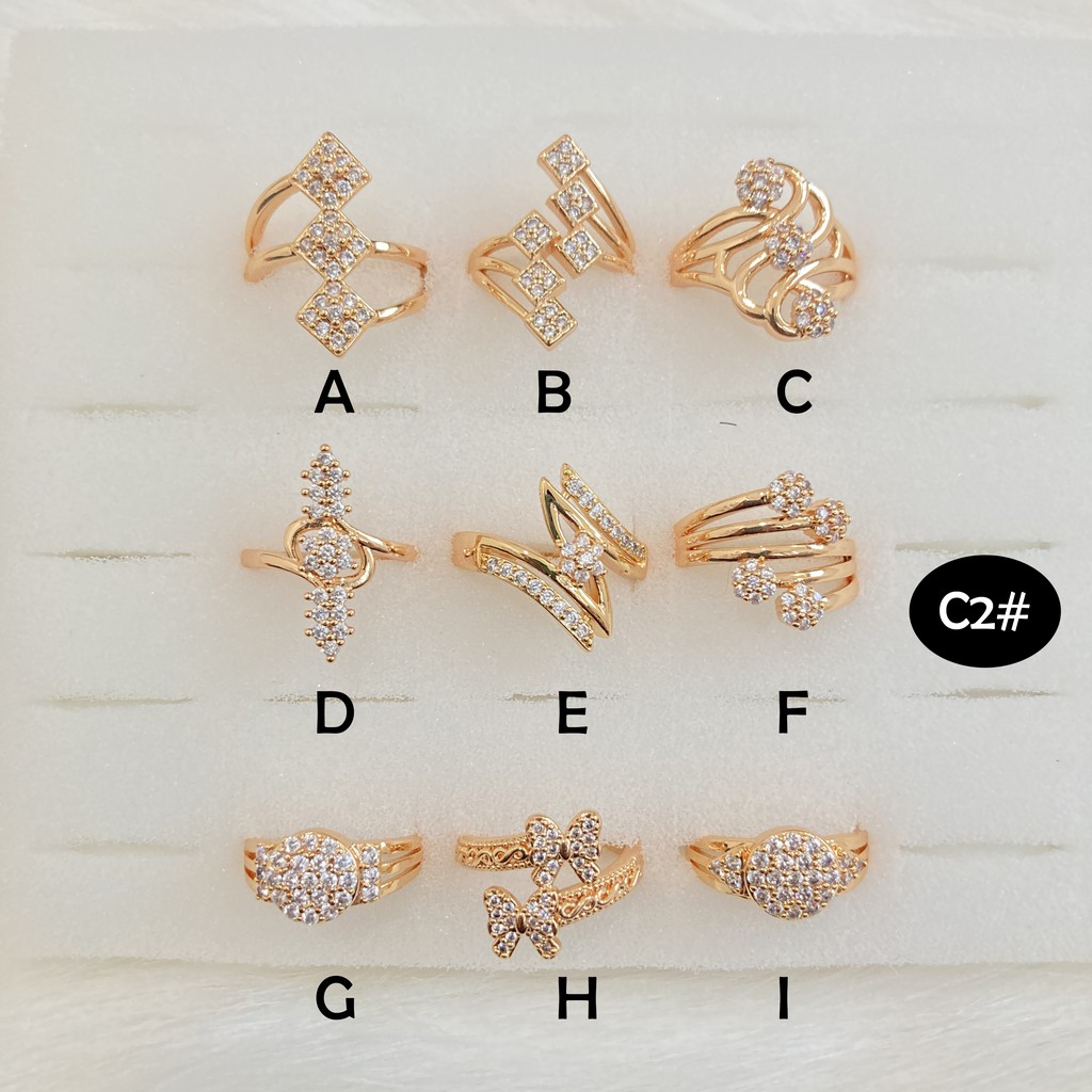 Cincin Emas Cincin Xuping Cincin Wanita Cincin Tunangan Aksesoris Wanita