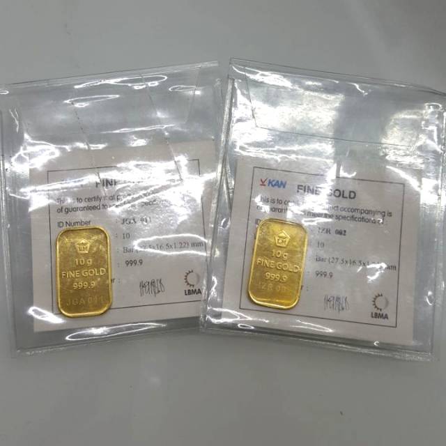 Logam Mulia  Antam 10 gr / LM Antam 10 gram  .