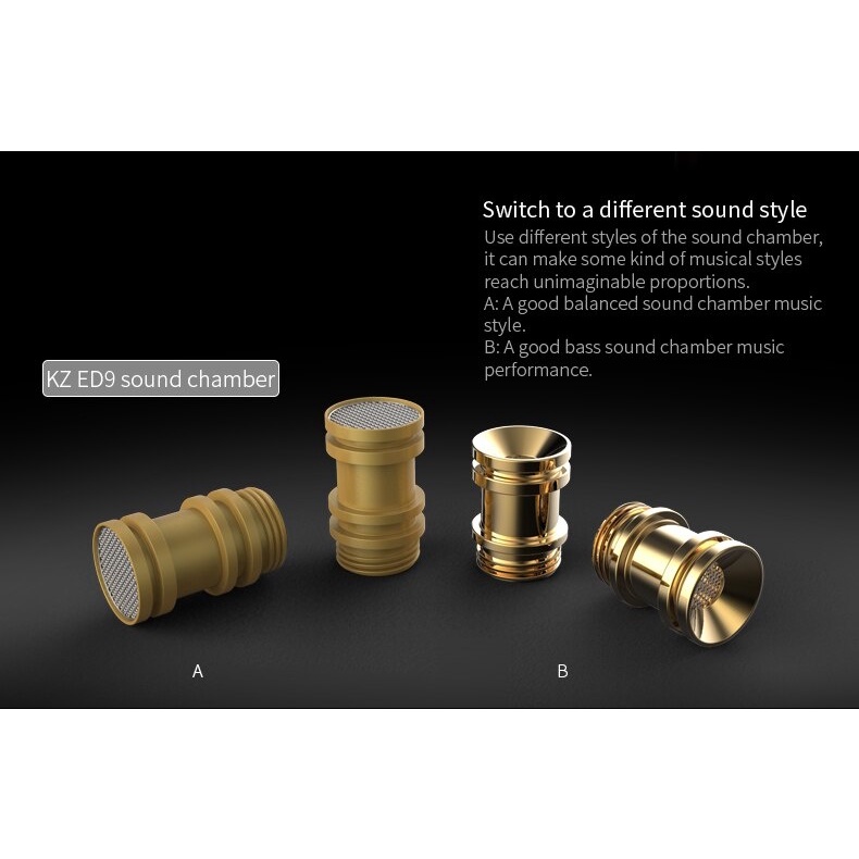 KZ ED9 In Ear Metal  Earphone with Mic - GARANSI RESMI