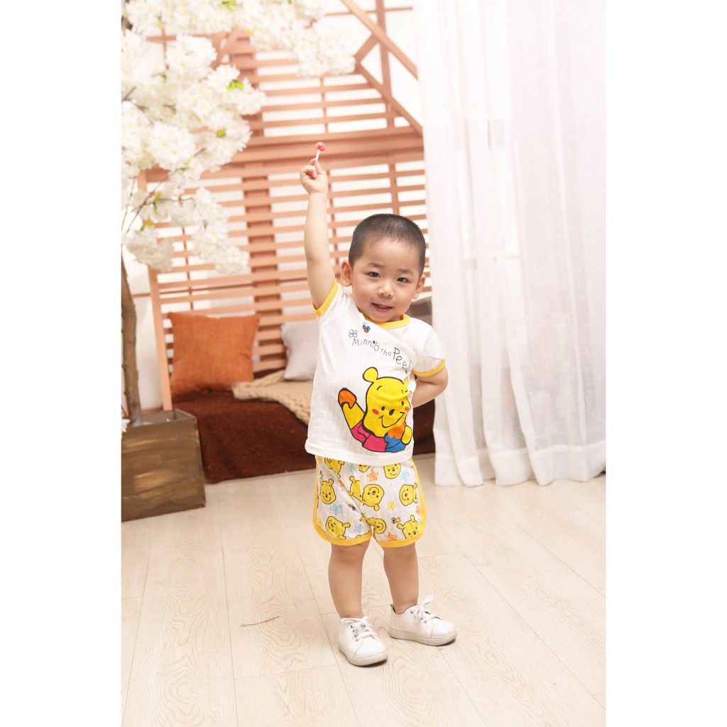 Baju Tidur Anak Setelan Kaos Tshirt Motif Tsum Tsum