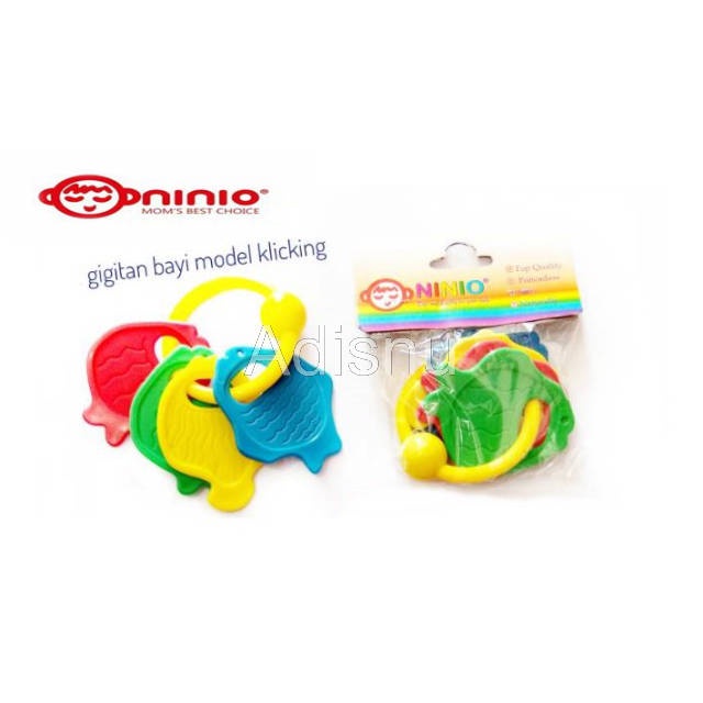 Ninio Teether Klicking Mainan Gigitan Bayi Tumbuh Gigi N-6201