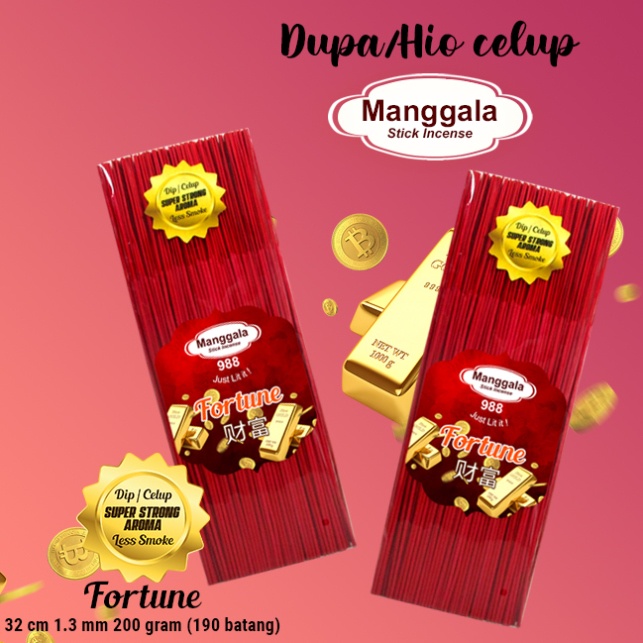 Dupa / Hio Wangi Fortune Manggala Stick Merah 32 cm 200 gr