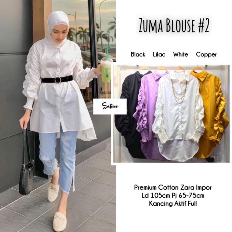 Zuma blouse atasan wanita fashion muslim remaja