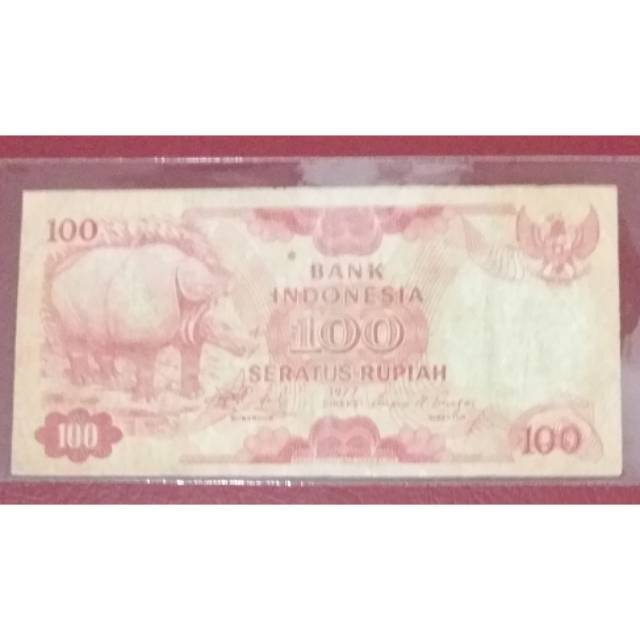 Uang kertas 100 Rupiah 1977
