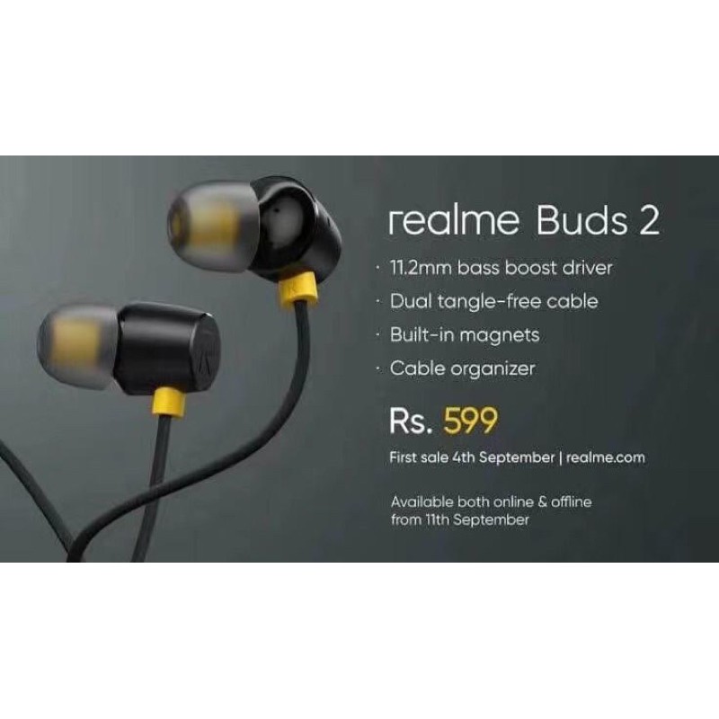 PROMO HANDSFREE REALME MA11 NEW EARPHONE BUDS2 MA-11