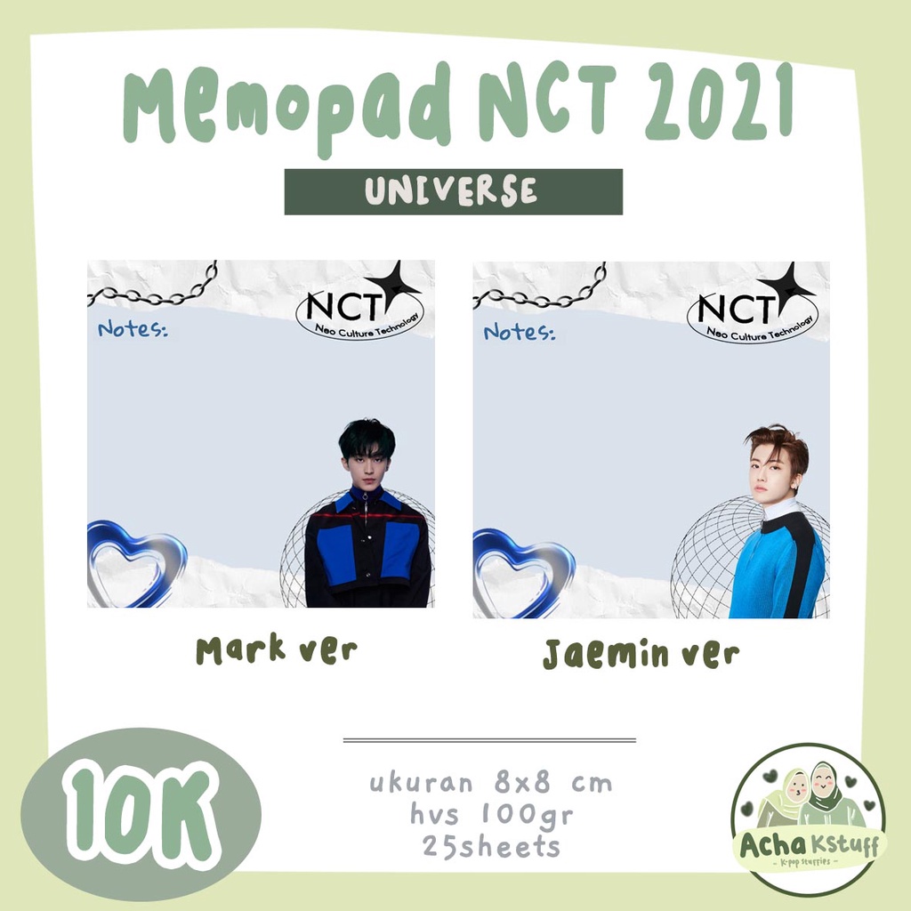 

MEMOPAD NCT 2021 UNIVERSE MURAH memopad kpop nct murah
