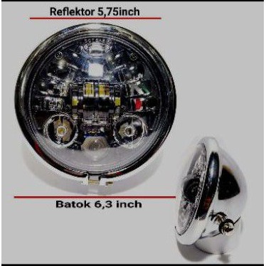 lampu daymaker 16led DOT SAE set batok lampu