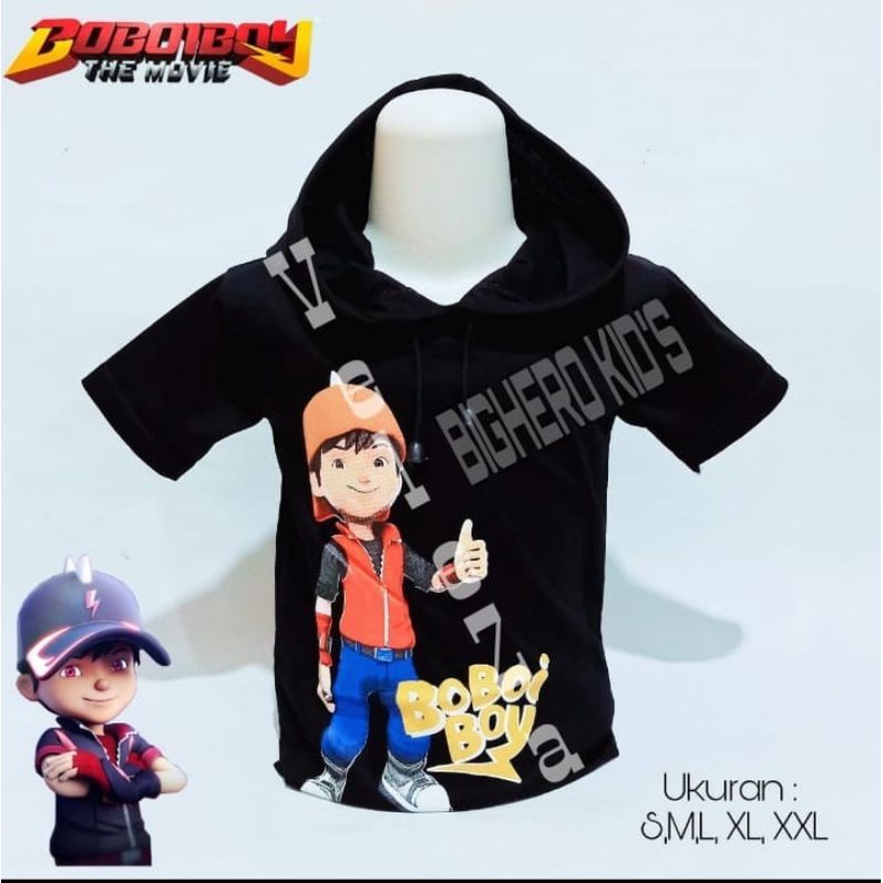 COD | Kaos anak Hoodie Boboiboy | baju anak laki-laki lengan pendek usia 2-10tahun