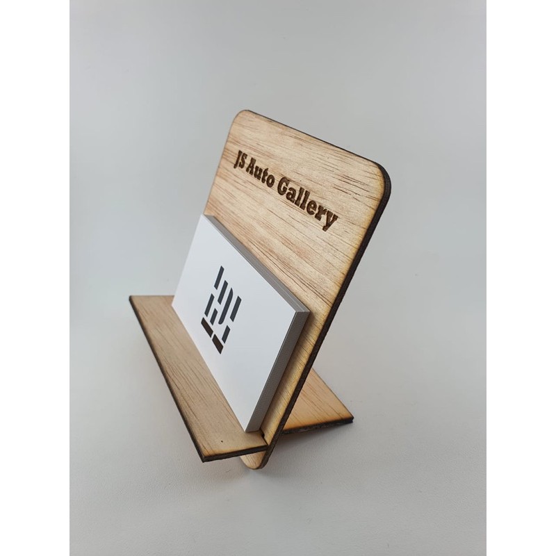 TEMPAT KARTU NAMA KAYU / WOODEN NAME CARD HOLDER / STANDING NAME CARD