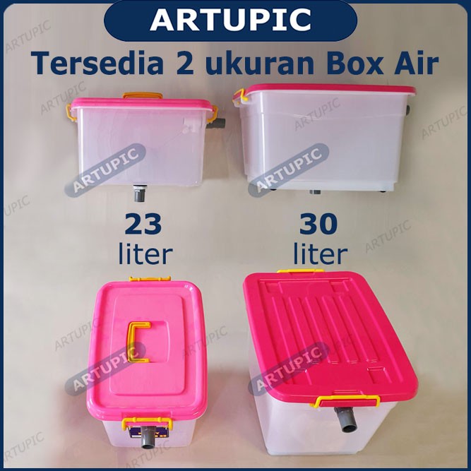 Box Air 23 liter regulator penampung penurun tekanan air nipple