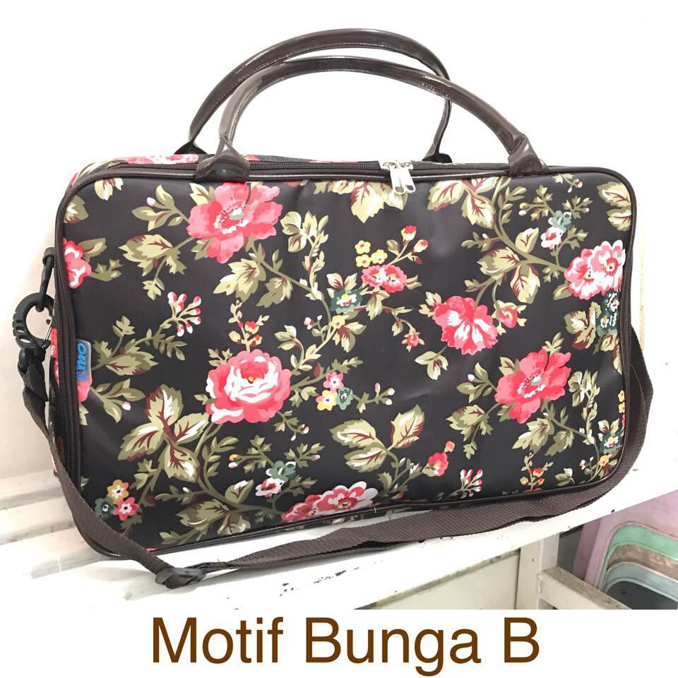 TAS MAKE UP MOTIF BUNGA Shopee Indonesia