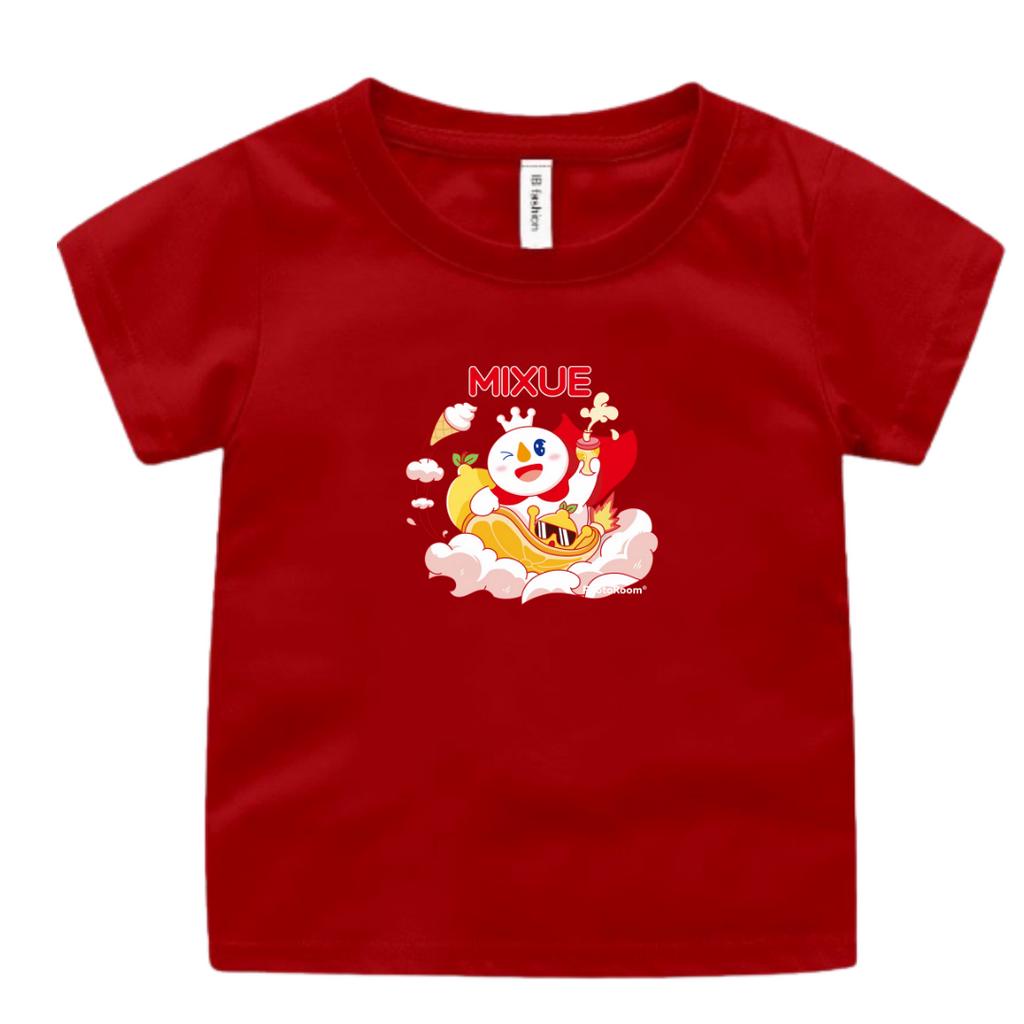 BAJU KAOS OBLONG ANAK PEREMPUAN DAN LAKI USIA 2-9 TAHUN MOTIF MIXUE UXLO FASHION