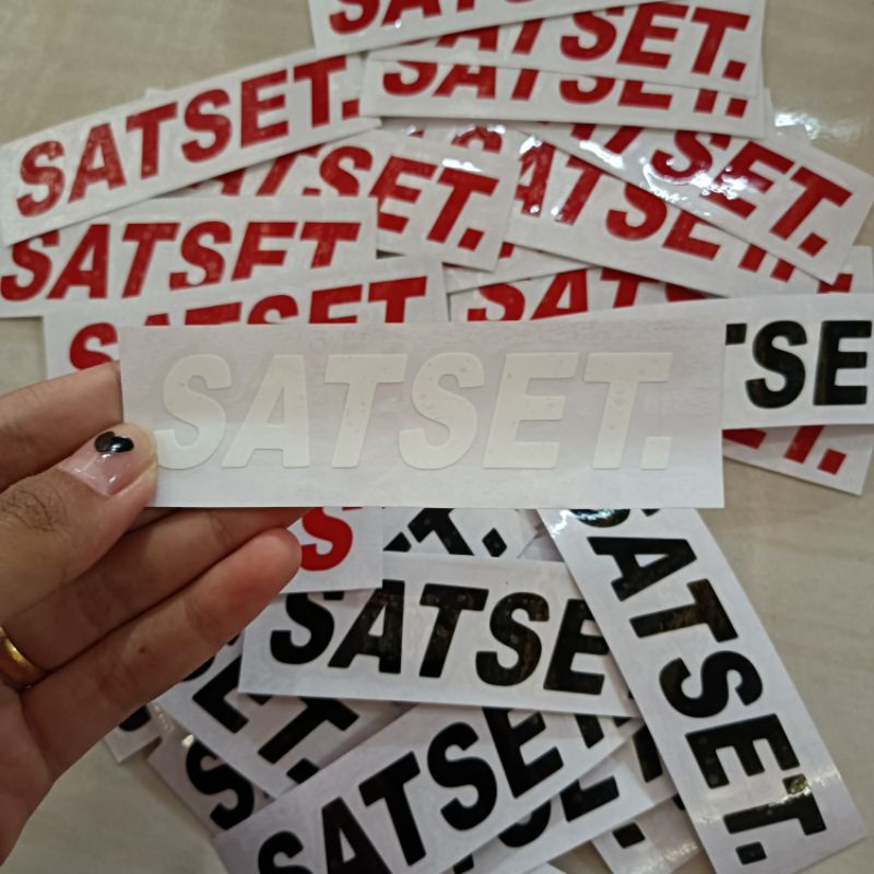 MURAH Sticker sticker cutting SATSET.