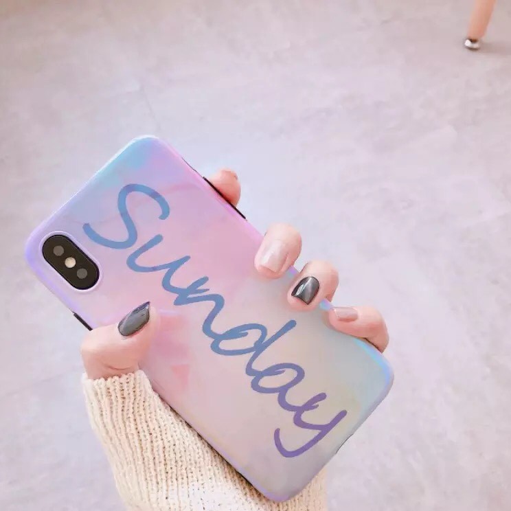 Premium Sunday Glossy case iphone 6 / 6s / 6 plus / 6s plus / 7 / 8 / 7 plus / 8 plus / X / Xs