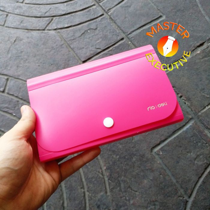 [Buah] Deli Merah Muda Mini Expanding File 5561 Pink Untuk Giro / Nota / Bon