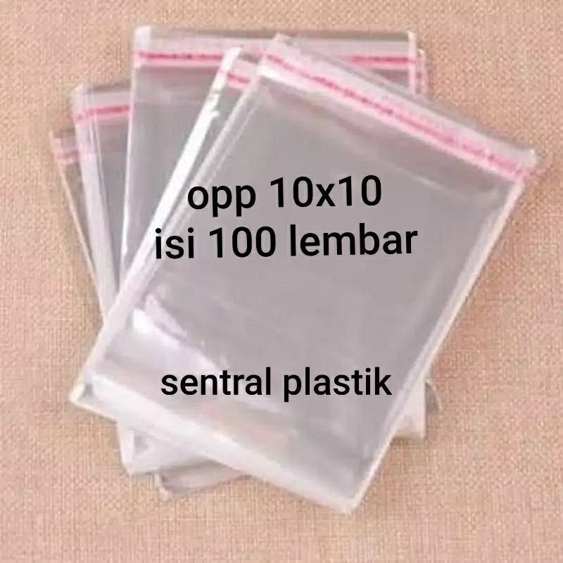 

Plastik OPP Bening Lem Perekat 10x10