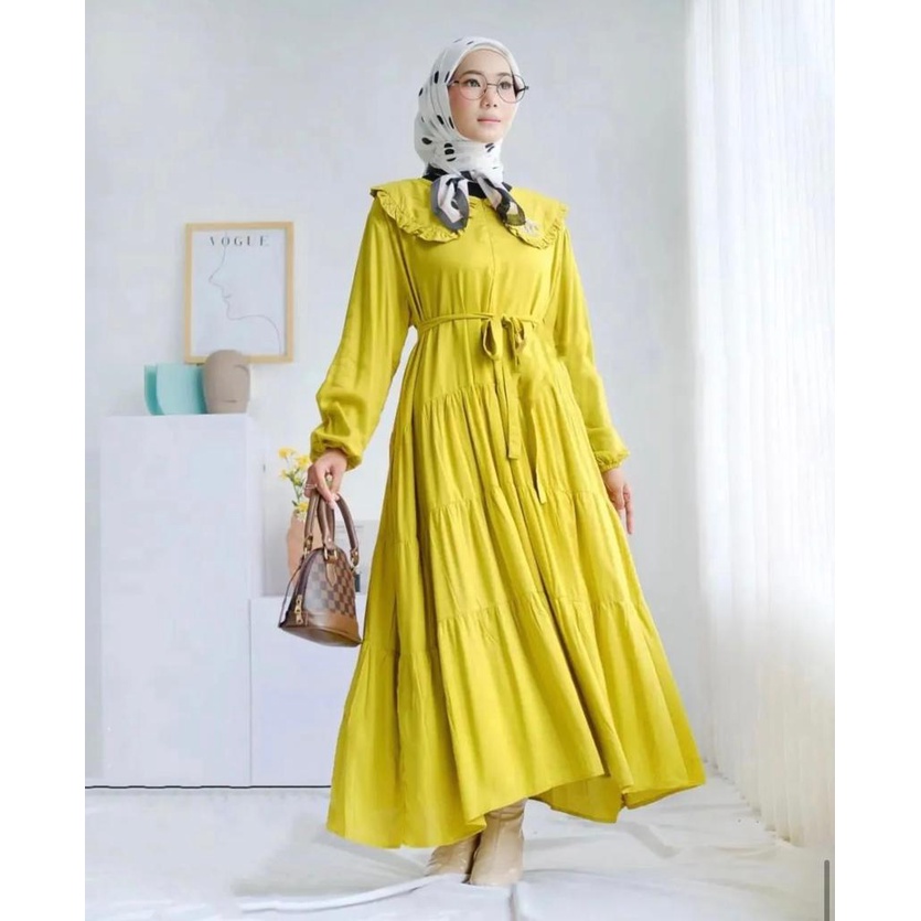 BUY 1 GET 1 | BAHAN SHAKILA PREMIUM - BONA MIDI DRESS JUMBO - SIZE 5L XXXL XXL XL L M S R_PROJECT