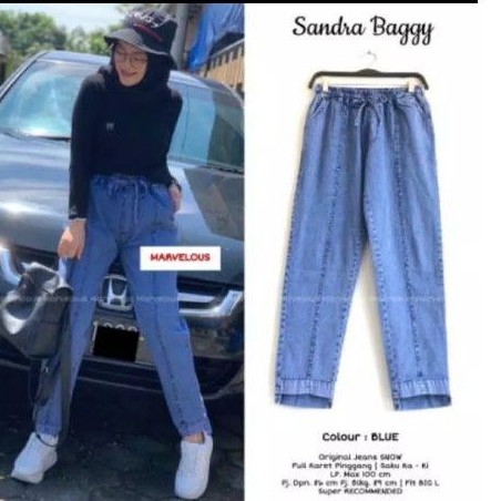 Celana Wanita Begipants Murah Bahan Jeans Snow