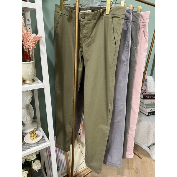 cotton basic pants