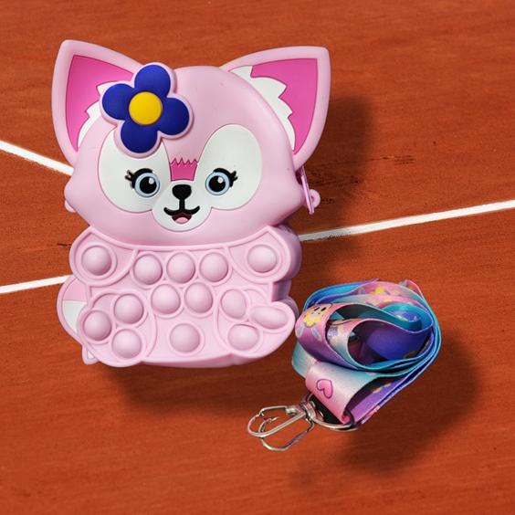 Murmer-- TAS POP IT MOTIF SERIGALA / TAS POP IT ANAK PEREMPUAN / TAS POP IT LUCU / TAS POP IT MURAH 