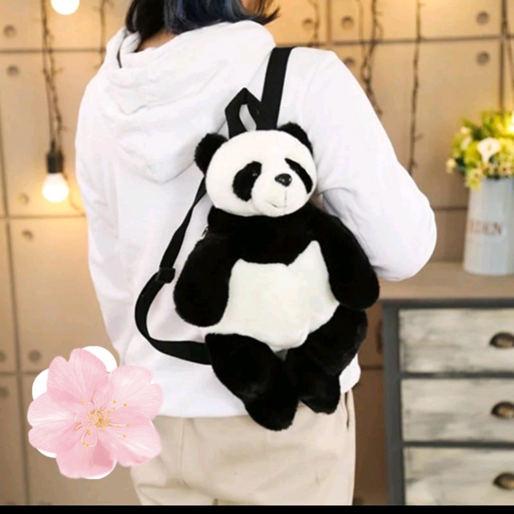 Tas beruang tedy bear bulu lucu imut gemoy Ransel Wanita Baru Boneka Mewah Ransel Kasual Tas Kepribadian Kartun Beruang Tas B2305