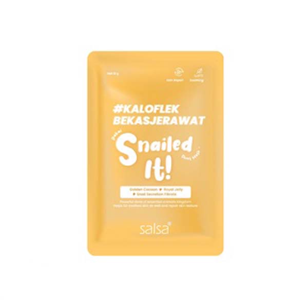 SALSA Sheet Mask - Masker Wajah Daily (Hyaluronic, Vitamin ABC, Snail)_Cerianti