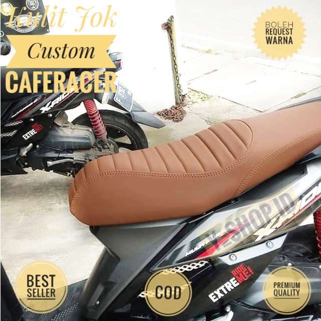 Cover Kulit Jok Motor Xride Custom Caferacer Terbaru Anti Rembes