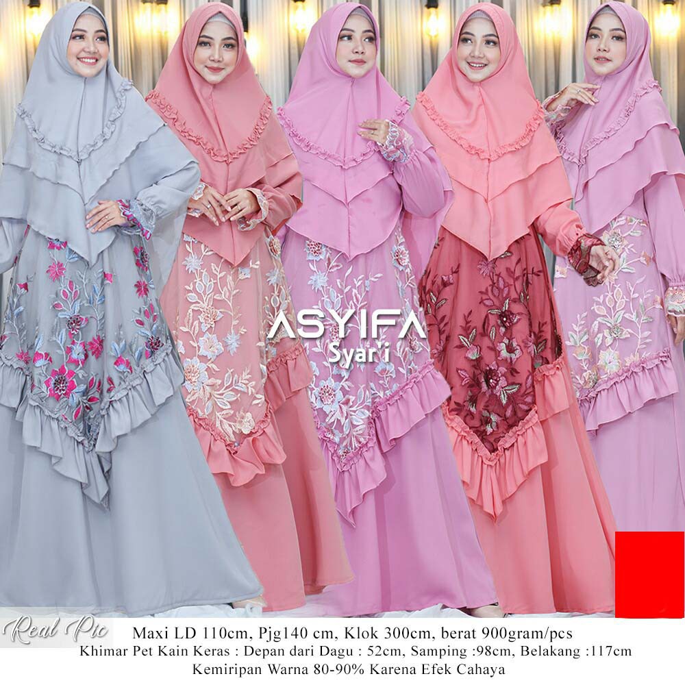 GAMIS SYARI ASYIFA / BAJU PESTA TULLE BORDIR