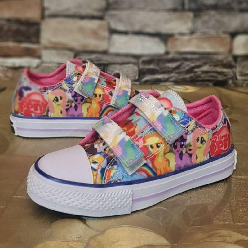 SEPATU ANAK CONVERSE ANAK CONVERSE LOW MOTIF KUDA PONY/SEPATU ANAK PEREMPUAN KEREN