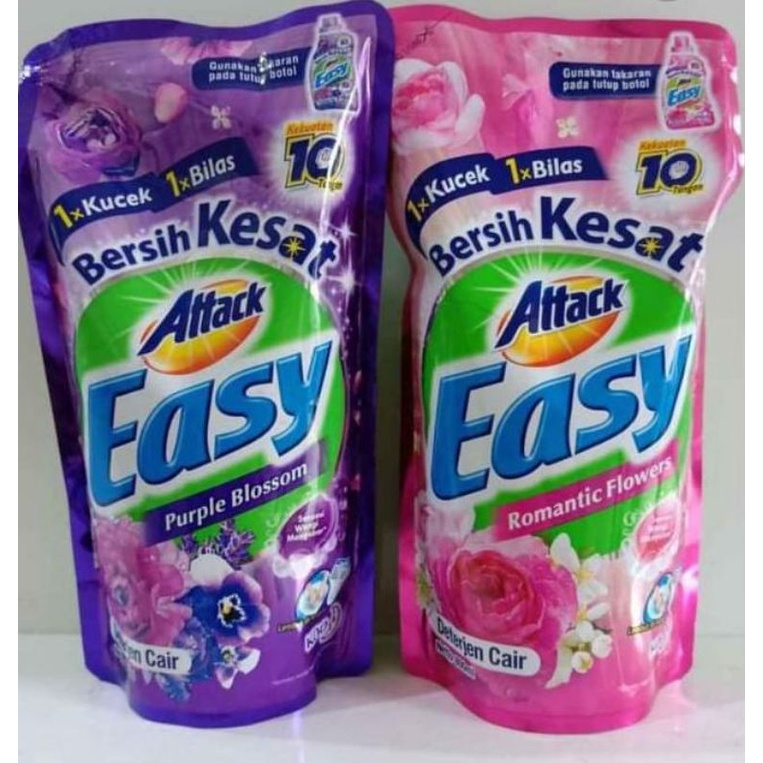 Deterjen cair Attack Easy 750ml