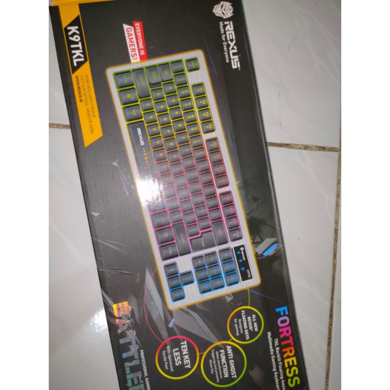 Keyboard Gaming Rexus K9TKL Battlefire Bekas Seperti Baru