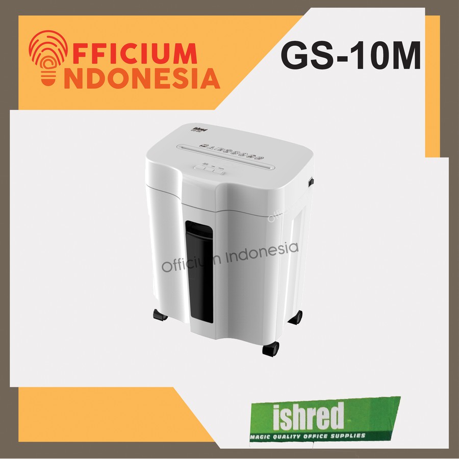 Mesin Penghancur Kertas Paper Shredder Ishred GS-10M GS10M 20 Liter Micro